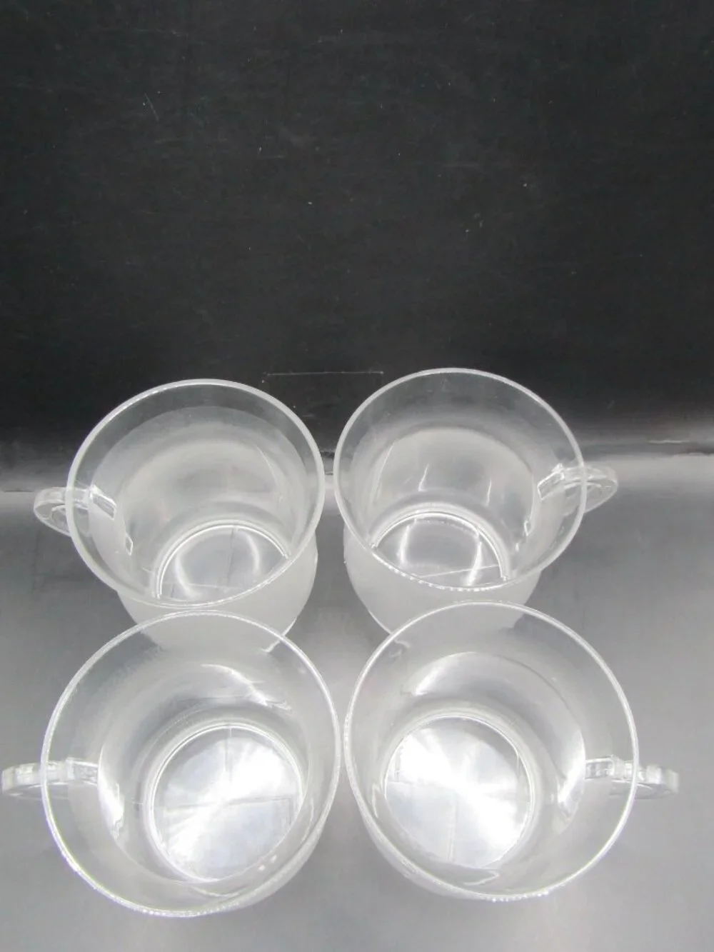 Set of Four Kool-aid Frosted Translucent Cups